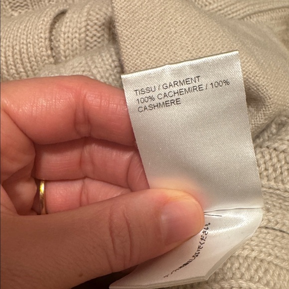 Chloe Cream Ribbed Sweater Cardigan - Picture 4 of 4